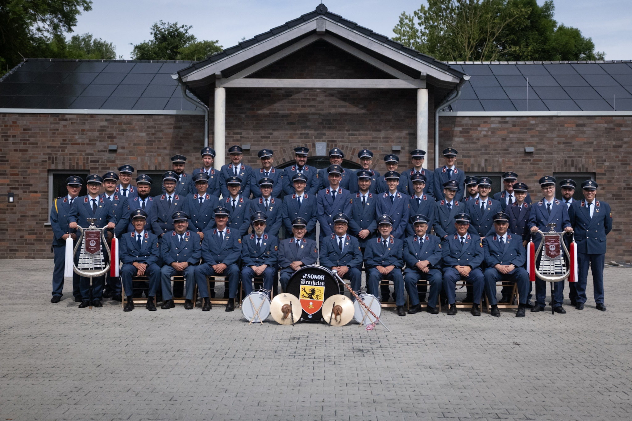 Trommlercorps beim Auftritt